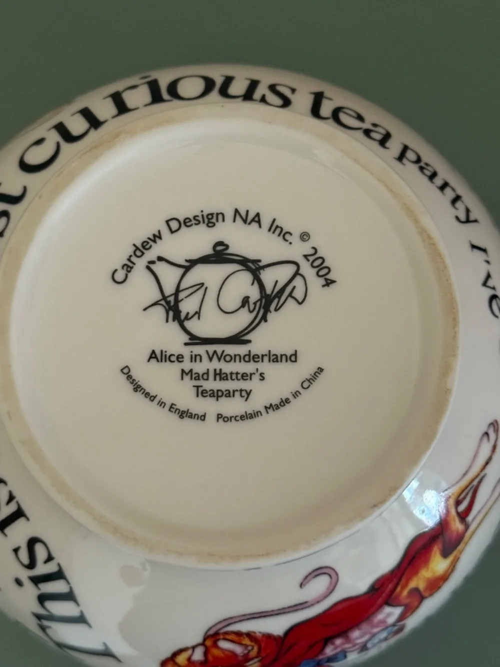 Alice in Wonderland Tea Service by Paul Cardew Rare
